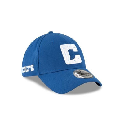 Blue Indianapolis Colts Hat - New Era NFL Logo Mix 39THIRTY Stretch Fit Caps USA1785324